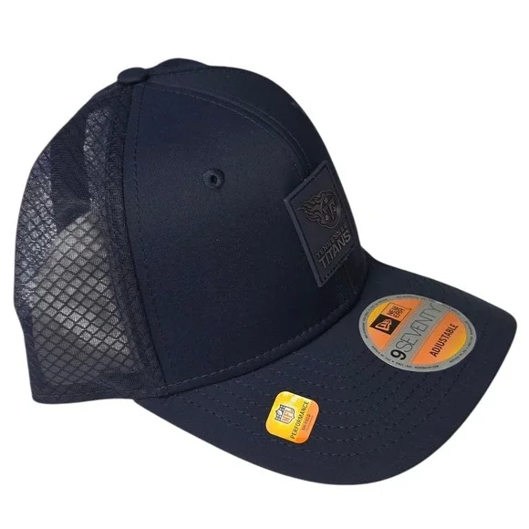 Tennessee Titans New Era 9SEVENTY Hat Navy 2025 Sideline Adjustable Mesh Cap NWT - Picture 2 of 8
